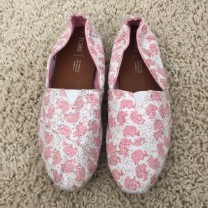 Toms Venice collection elephant sprinkles slip-ons womens